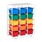 5-Tier Storage Rack with 15 Cubby Bins 5x3, Multipurpose Organization